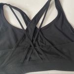 Athleta  Black Strappy mesh sports bra Sz S Photo 2
