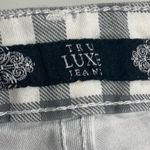 TRU LUX JEANS Gingham Black & White Size 12 Inseam 28” Photo 2