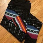 LuLaRoe New! Women’s black print leggings TC Photo 0