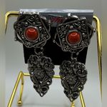 A Rare Vintage Pair Of The Wild Pair Wild Things 90’s Dangle Clip On Earrings Red Photo 0