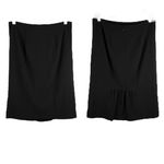 Ny Collection NY & Co 7th Avenue Design Pencil Skirt 16 Black Back Cinch New Photo 1