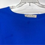 Vine & Love  Royal Blue Blouse with Tie Sleeves Women’s Small Photo 1