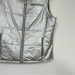 Ralph Lauren Lauren  Black & Silver Reversible Womens Vest Jacket L Warm Winter Photo 7