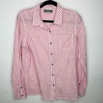 Natural Reflections  Red Striped Tunic Sz Medium Photo 4