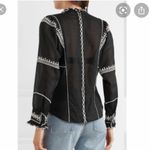 Isabel Marant Étoile  Black Ruffle Button Down Top- Size 42 Photo 2