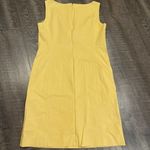 Lafayette shift dress zipper pockets baseball stitching Yellow Photo 3