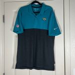 Nike NFL OnField Apparel Dri-Fit Men’s Jacksonville Jaguars Two-Tone Polo Size L Photo 0