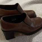 ALDO  Women’s Leather chunky Y2K  Shoes Loafers Size 5.5U.S Brown Casual Slip on Photo 2