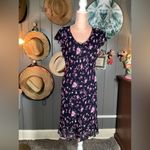 Jones Wear Vintage Flutter Sleeve Hem Midi Dress Medium Photo 1