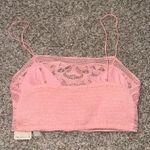 Free People  Intimately Pink Bralette Lace Small Photo 1