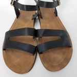 Rouge Helium Womens Ankle Strap Sandals Black Cut Out Adjustable Buckle Size 9 Photo 6