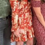 Kori Floral Dress in Orange and Golds Photo 7