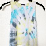 Brandy Melville Cropped Tie Dye Ribbed Tank One Size Photo 0