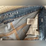 American Eagle Women’s Super Super Stretch Distressed Denim Midi Shorts Photo 6
