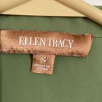 Ellen Tracy 🌞 Avocado Lime Green Drape Collared Sleeveless Blouse #Gr Photo 1