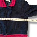 Coldwater Creek Y2K  Womens Small Jacket Black Red Velour Lace Satin Blazer VTG Photo 7