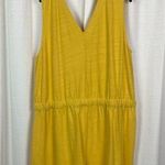 Loft Plus Yellow Cotton V Neck Romper Sz.22W NWT Photo 8