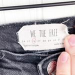 Free People  We the Free Stella High Rise Button Fly Raw Hem Black Skinny Jeans Photo 6