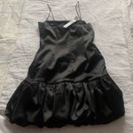 AQUA NWT  Bubble Hem Sleeveless Spaghetti Strap Mini Sheath Dress Photo 3