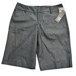 Mossimo Denim Mossimo Stretch Bermuda Shorts Womens Size 8 Modern Fit Dark Gray New With Tags Photo 0