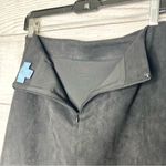 Cecelia Black Faux Suede Wrap Mini Skirt Size 2 Photo 5