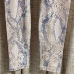 Carbon 38  Python Snakeskin Print High Waisted Leggings Photo 2