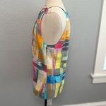 Trina Turk ‎ Multicolor Silk Blouse Size Medium Bright Colors Photo 2