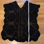 Very J Floral mesh bikini coverup in black size M/L Photo 4