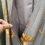 Lulus EUC Fine and Dandelion Grey Floral Shorts Romper Dress Size Large Photo 4