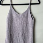American Eagle Ribbed Sweater Tank Top Skinny Strap Purple Pink Women’s Size L Photo 3