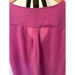 Halogen  Nordstrom Fuchsia Wrap Cross Front Blouse Size Large Dressy Office Photo 5