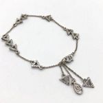 House of Harlow 1960 Silver pave w/ Arrow Charms Photo 1