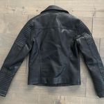 Topshop Rosa Biker Leather Jacket Photo 5