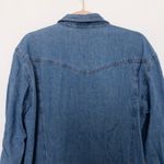 Vintage Zana Di Womens Denim Shirt Size M Blue Patch 90s Western Embroidered Blue Size M Photo 6