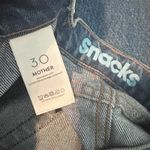 MOTHER Women's Snacks! The Lickity Split Fray Maxi Denim Skirt Size 30 Blue Photo 6