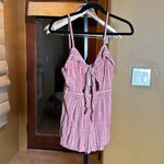 Ten Sixty Sherman  Pink White Stripe Romper Size Small Photo 4
