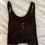 Brandy Melville brown waffle  tank top Photo 0