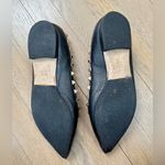 Valentino Garavani Rockstud Ballet Pointed Toe Flats Black Grained Leather US 7 Photo 7