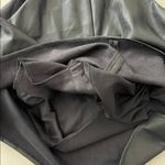 Milly Preston Pleated Vegan Leather Black Halter Top Medium $315 Photo 6