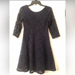 Lush Clothing Lush- Womens Lace Skate Dress black, Deep‎ V Back, Size Medium Photo 2