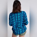 One Teaspoon On Repeat Oversized Sweater - Blue Teal Small Photo 5