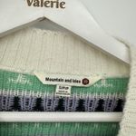 Mountain & Isles Colorful Fair Isle Cable Knit Sweater Acrylic Size SM Purple Photo 4