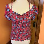 Almost Famous  Sexy Floral Smocked Top Photo 4