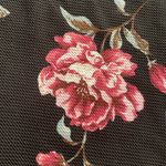 Iris  Black & Pink Floral Fitted Body-Con Professional Pencil Skirt | Size Large Photo 1