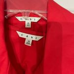 CAbi  Poppy Red Convertible Trench coat  and Vest Photo 3