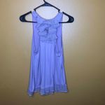 Lucy & Laurel  Purple Ruffle Sleeveless Top, L Photo 1