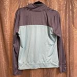 PINK - Victoria's Secret  Light Blue Gray Fitted Ultimate Active Zip Pullover Large Photo 1
