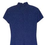 VINTAGE David Warren Midnight Blue Sparkly Mandarin Collar Full Length Dress Size 10 Photo 7