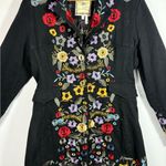 Paparazzi  Black Dress with Colorful Floral Embroidery Photo 12