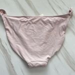 Aerie Bikini Bottom Swimsuit Size Large Side Ruched Fully Lined Light Pink Photo 1